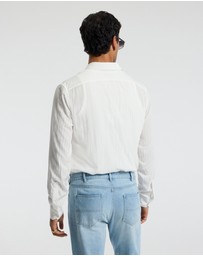 Calibre - Seersucker Textured Shirt White