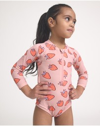 Crywolf - LONG SLEEVE SWIMSUIT Strawberry Splash
