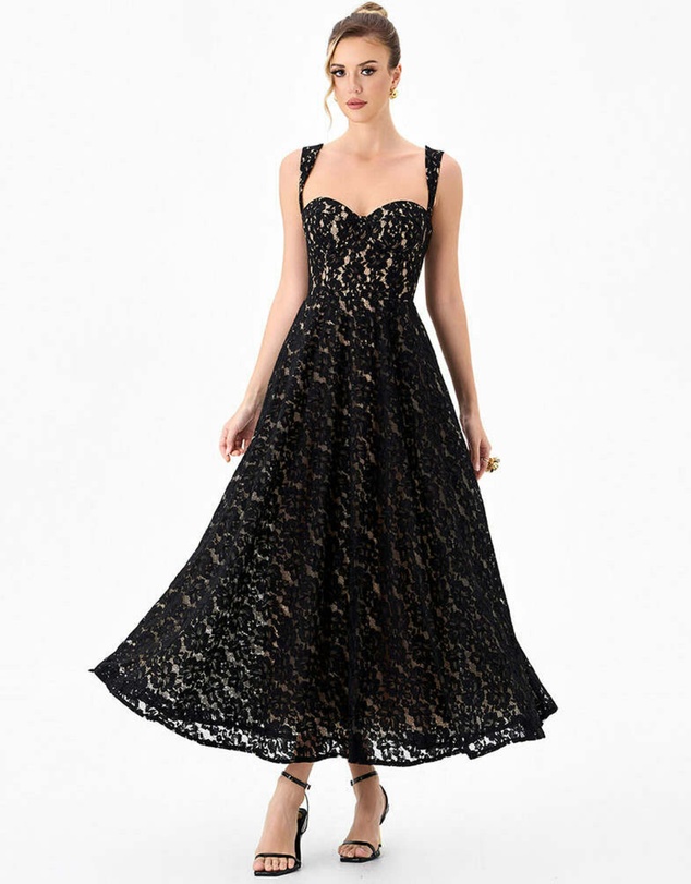 Bariano - Gaia Sweetheart Lace Midaxi