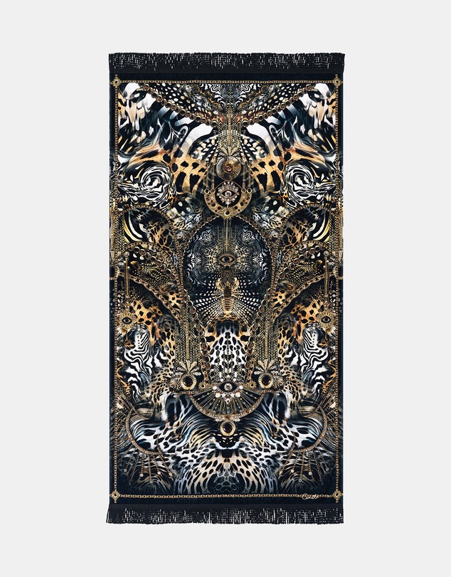 Camilla - Feline Folklore Beach Towel
