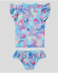 Boardies - Boardies Coral Little Girls Rashie Set