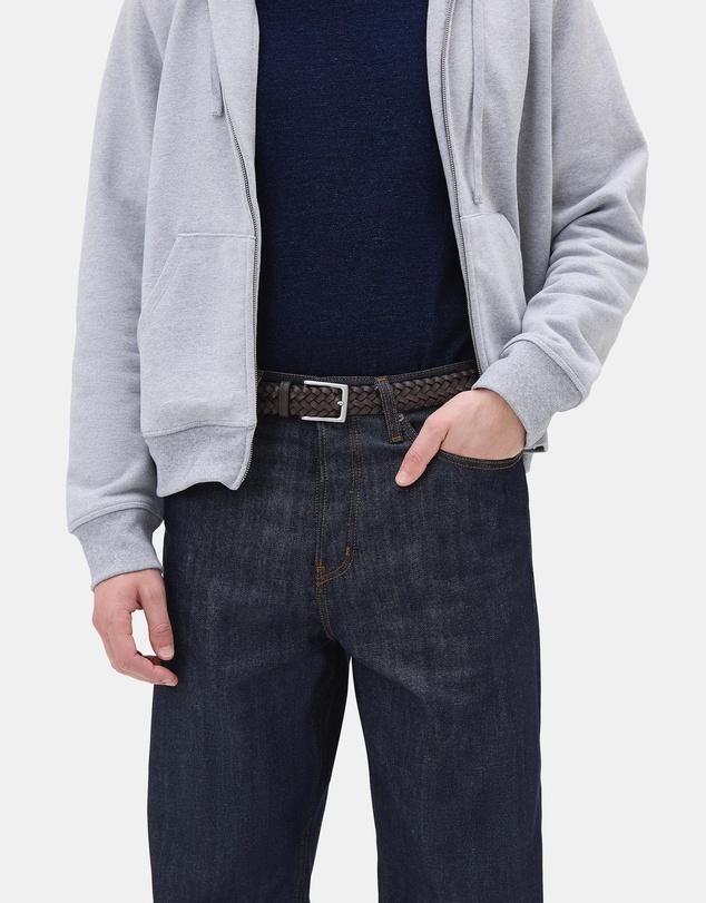 Oroton - Noah 30mm Belt Woven Smooth