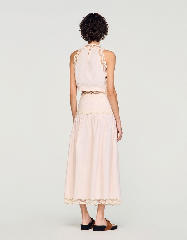 Sandro - Brune Asie Skirt