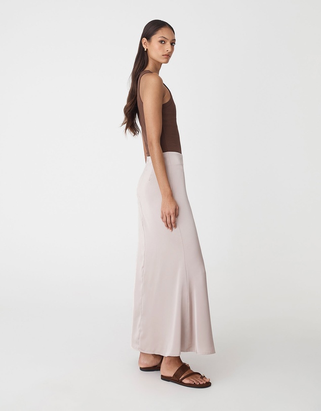 Forcast - Leigh Satin Maxi Skirt