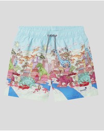 Boardies - Boardies Dino Takeover Kids Swim Shorts