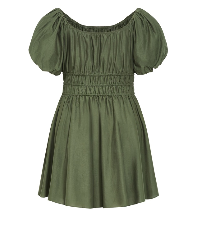 City Chic - Plus Size Lilli Mini Dress - olive