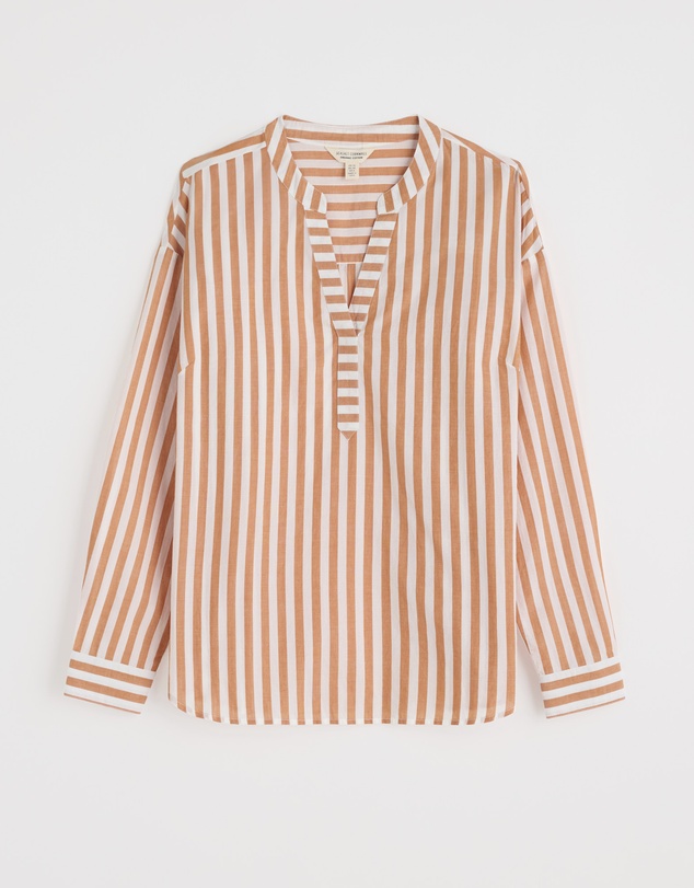 Seasalt - Seasalt Cornwall Yellow Eyebright Longline Striped Shirt
