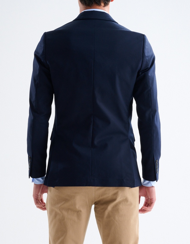 3 Wise Men - 3 Wise Men Huxton Cotton Blazer - Navy