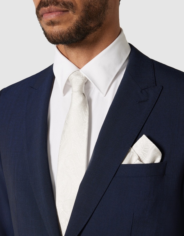 Politix - Silk Paisley Jacquard Pocket Square