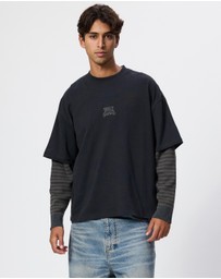 Thrills - What We Believe Layer Oversize Box Crop LS Tee