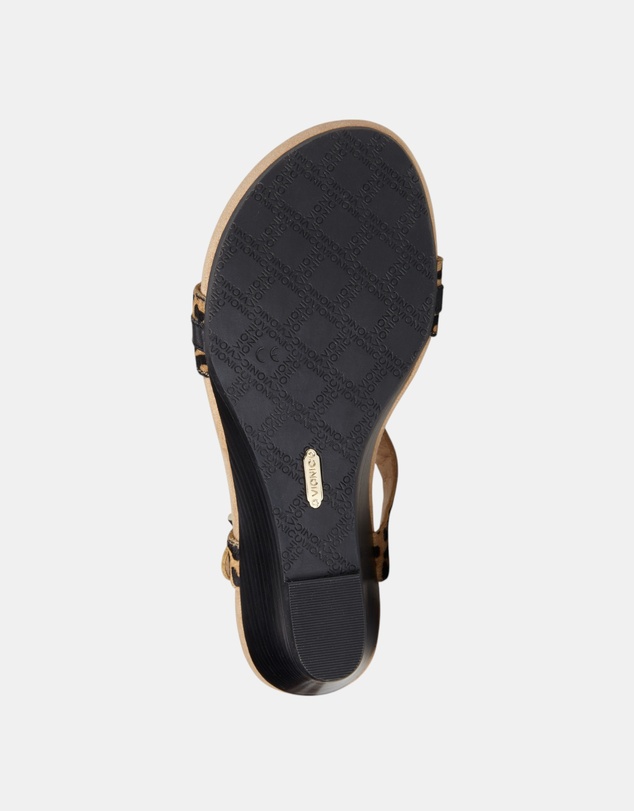 Vionic - Laurie Wedge Sandal - Tan Leopard