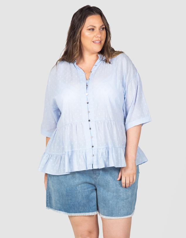 Love Your Wardrobe - Byron Tiered Dobby Top