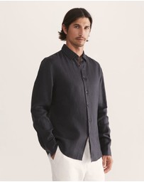 SABA - Anderson Long Sleeve Classic Linen Shirt