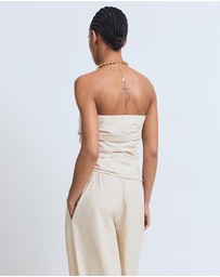 M.N.G - Paper Bag Cotton Trousers