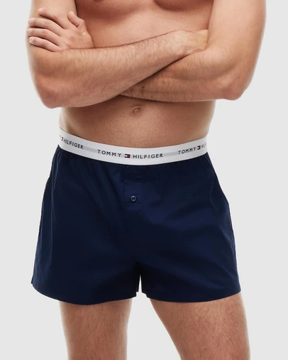 Tommy Hilfiger - 2-Pack Signature Logo Woven Boxer Shorts