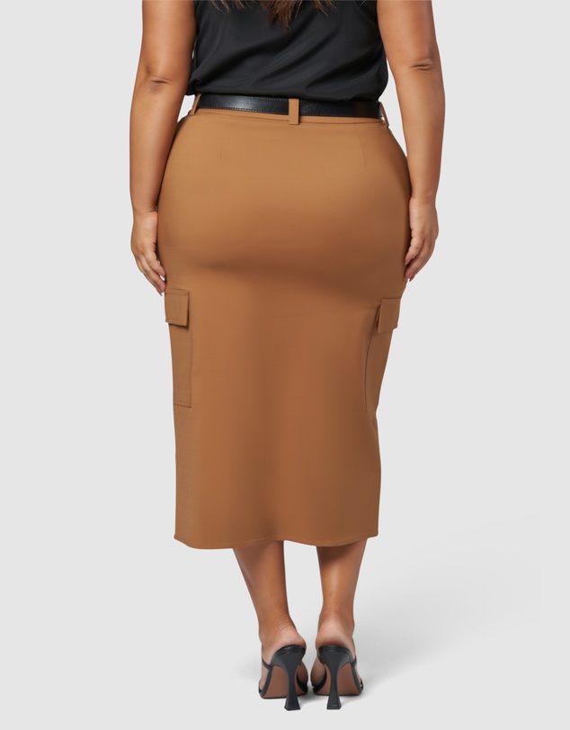 Something 4 Olivia - Tasmin Midi Cargo Skirt