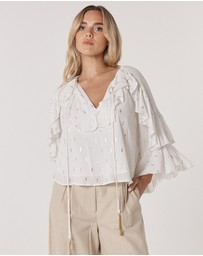 Fate + Becker - Delia Ruffle Top