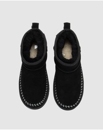 EVERAU - Australian Shepherd Ugg Mini Canlia Cow Suede Upper UGG Boots
