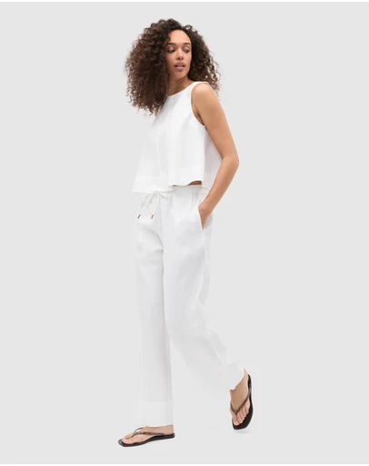 Seed Heritage - Core Linen Casual Tie Pant