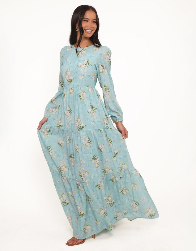 Petal & Pup - Bernice Maxi Dress - Blue Floral