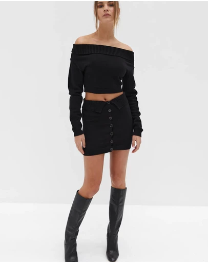 Style Addict - Kenza Button Down Skirt