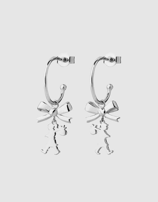 Karen Walker - Mini Girl with a Bow Hoops