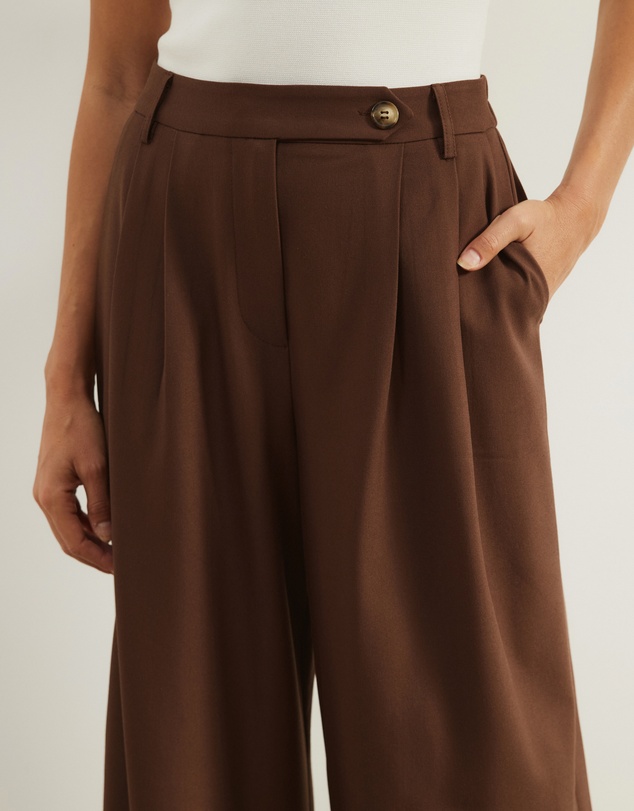 Atmos&Here - Agnes Pleated Tailored Pants