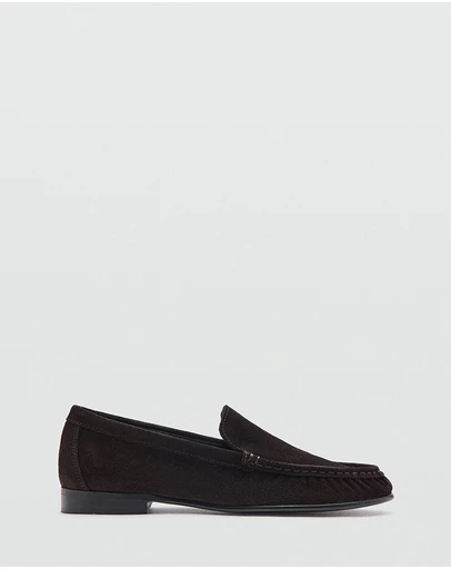 M.N.G - Gathered Suede Moccasins