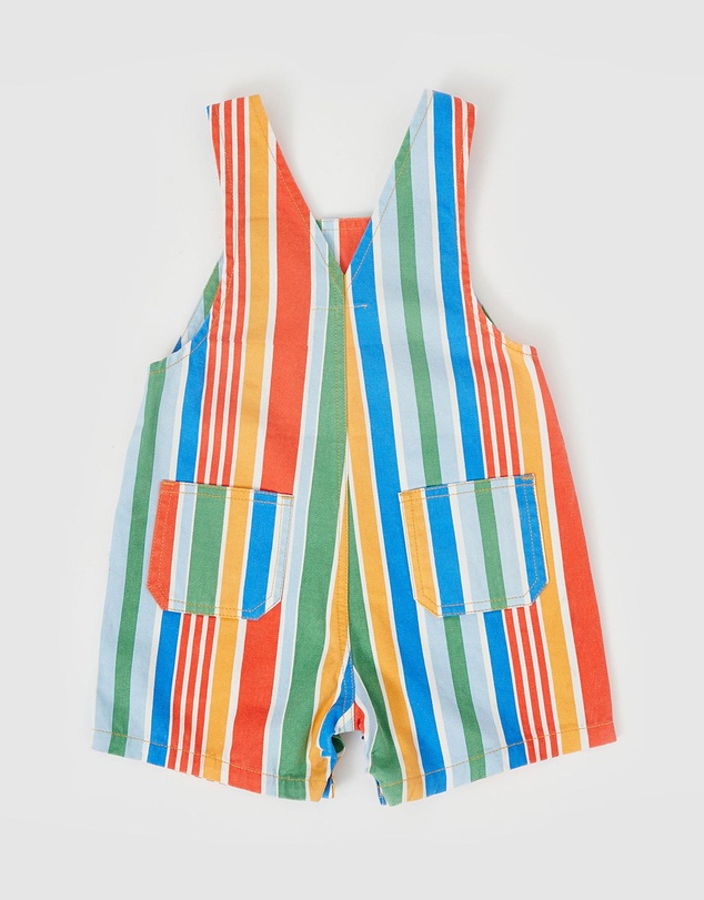 Goldie + Ace - Burton Land Down Under Stripe Denim Overalls- ICONIC EXCLUSIVE