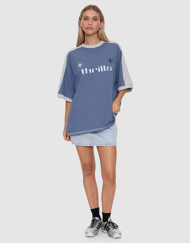 Thrills - Hot Shot Panelled Oversized Tee