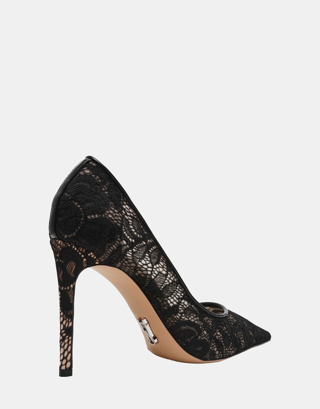 Steve Madden - Thrive-LM Black Lace Heels