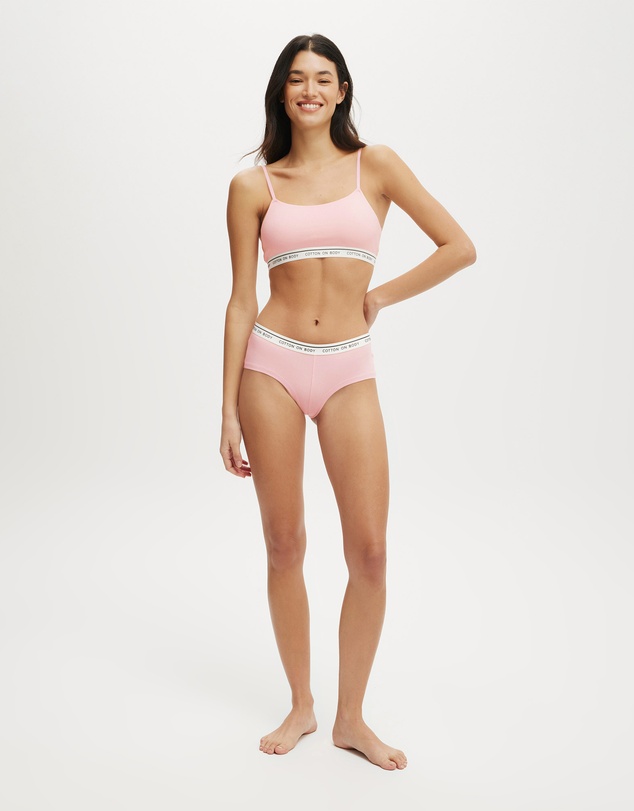 Cotton On Body - Branded Cotton Scoop Bralette