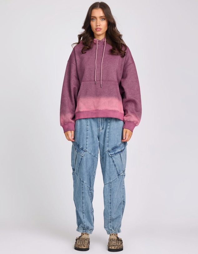 ONE TEASPOON - Smiley Batwing Hoody - Pink