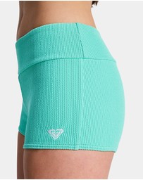 Roxy - Womens Roxy Sunshine High Rise Boyleg Bikini Bottom