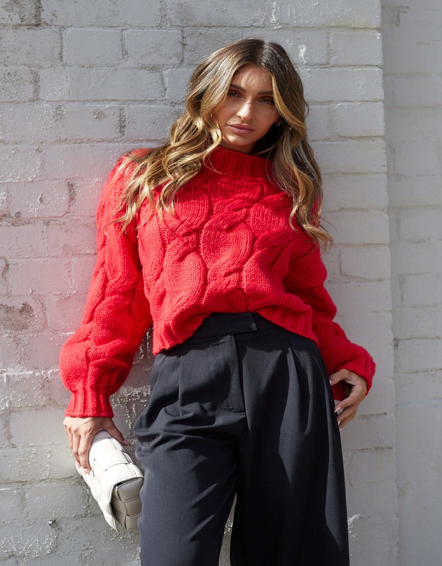 Esther & Co - Hadi Knit - Red