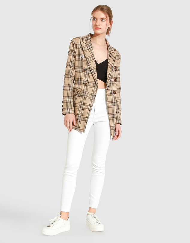Belle & Bloom - Too Cool For Work Plaid Blazer