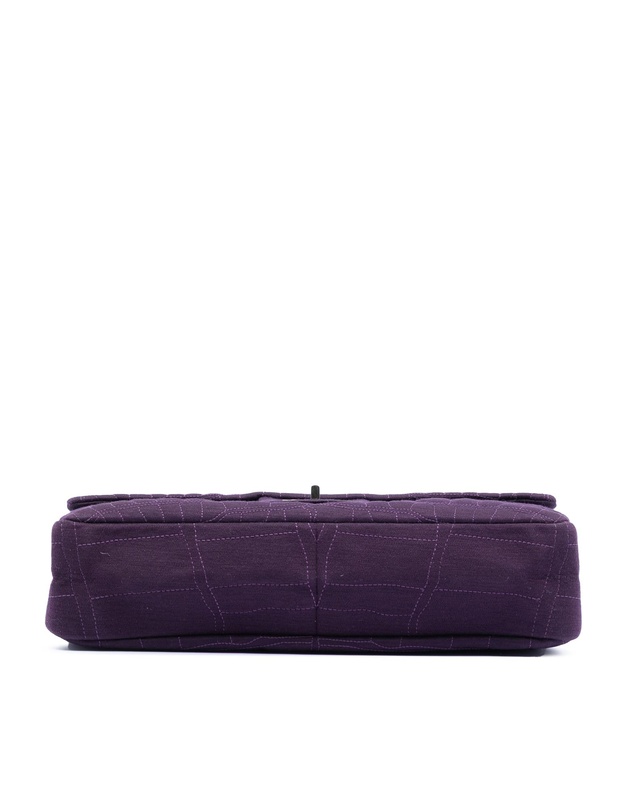 Pre-Loved by Azura Reborn - Pre-Loved Quilted Jersey Coco Croc Reissue 2.55 Double Flap 227