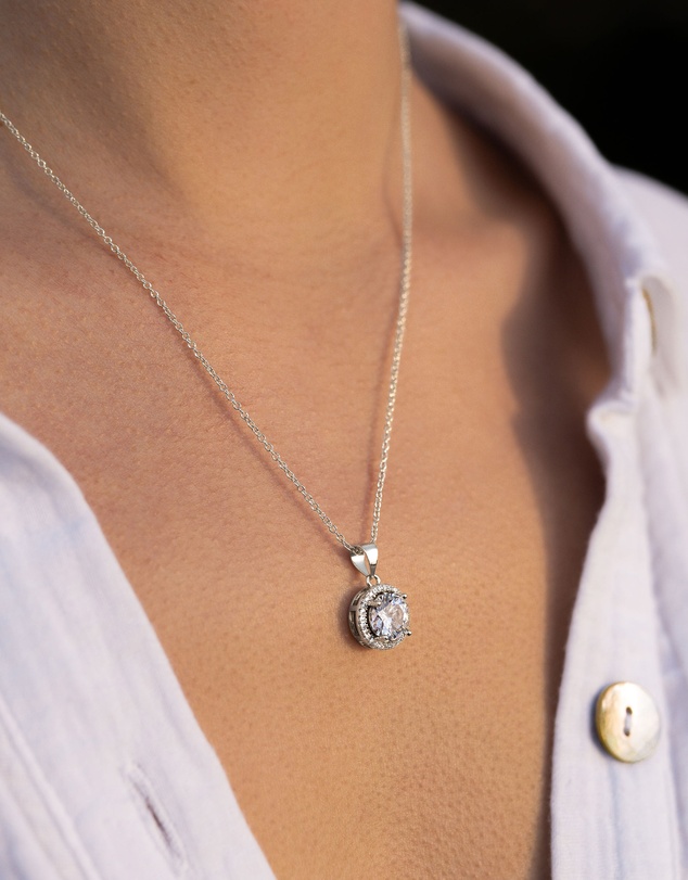 Mestige - Nadia Necklace - Silver Plated
