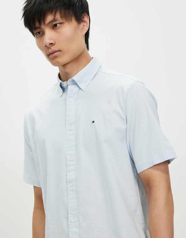 Tommy Hilfiger - 1985 Flex Oxford Stripe SS Shirt