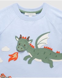 Purebaby - Flying Dragon Long Sleeve Tee -Kids-Babies