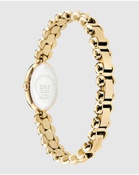 Furla - Delizia Green Yellow Gold-Tone Bracelet Watch