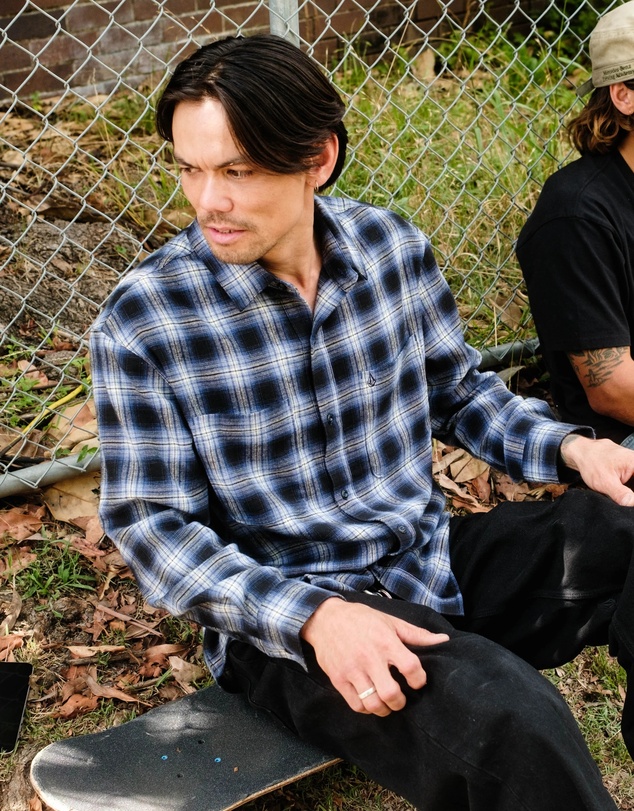 Volcom - Mens Psycho Flannel Long Sleeve T-Shirt