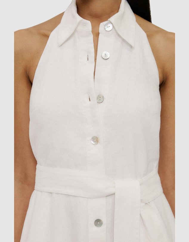 Trenery - Linen Halter Shirt Dress