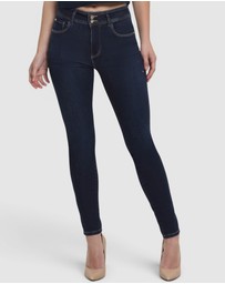 GUESS - High-Rise Skinny Shape Up Denim Jeans