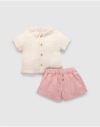 Purebaby - Striped Set -Kids-Babies