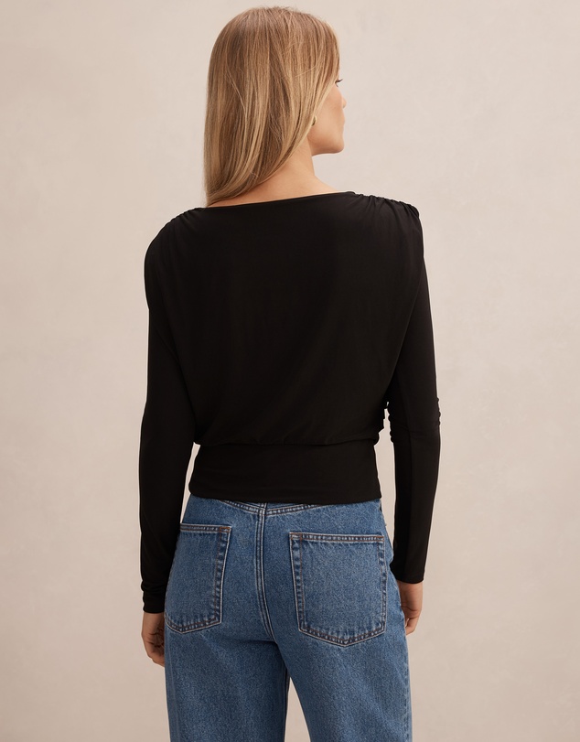 Forever New - Estelle Bubble Waist Long Sleeves Top