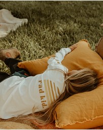 Banabae - Rad Kid Tonal Long Sleeve Tee - White