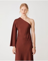 Forcast - Cleo One Shoulder Satin Dress