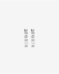 Michael Hill - 10.5mm Small Beaded Huggie Earrings in Sterling Silver
