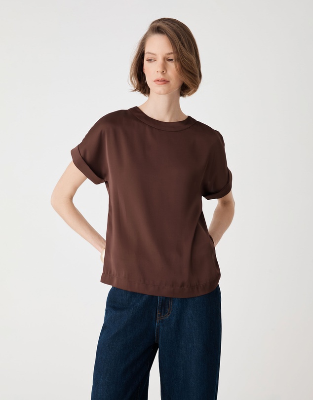 Forcast - Cameron Satin Tee